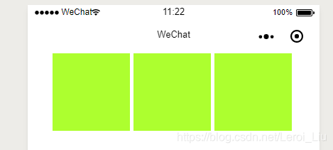 排列方向为水平方向示意图